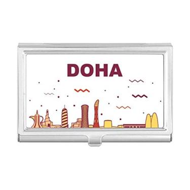 Imagem de City Landmark Building Carteira de bolso com porta-cartões Doha