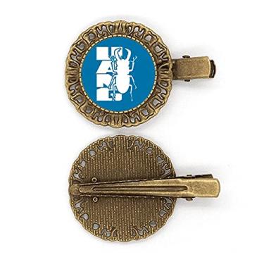 Imagem de Presilha de cabelo de unicórnio com pingente de inseto e medo de animal