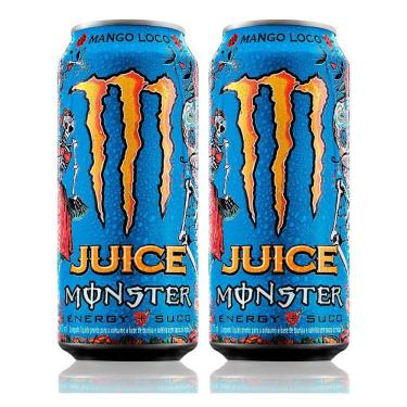 Imagem de Kit 2 Energético Monster Energy Juice Mango Loco 473ml