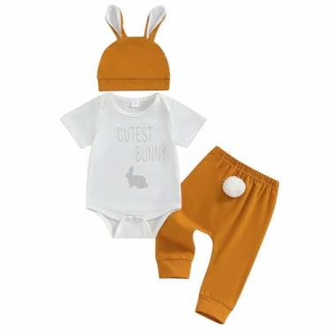 Imagem de Macacão infantil de manga comprida com capuz e manga comprida para recém-nascidos, macacão de lã para recém-nascidos, roupas para bebês e meninas, Amarelo, 0-3 Meses