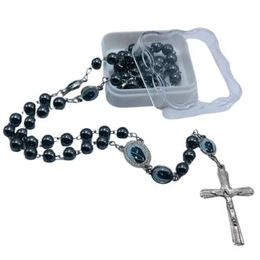 Imagem de Terço Hematita Nossa Senhora Do Rosário De Pompeia