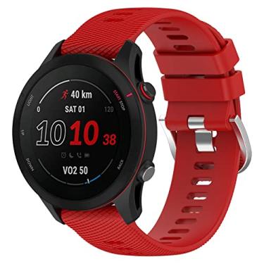 Imagem de hengkang Compatível com Coros Pace 3/Apex 2 Pro/Apex Pro/Apex 46 mm, pulseiras de silicone de substituição de 22 mm adequadas para Coros Pace 3/Apex 2 Pro/Apex Pro/Apex 46 mm (vermelho)