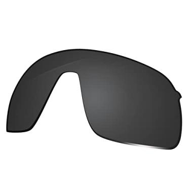 Imagem de Glintbay Lentes de óculos de sol de substituição 100% precisas para Oakley Sutro Lite OO9463, Preto avançado polarizado, Small