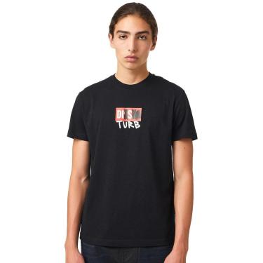 Imagem de Camiseta Diesel Masculina T-Diegos-B10 Disturb Preta-Masculino