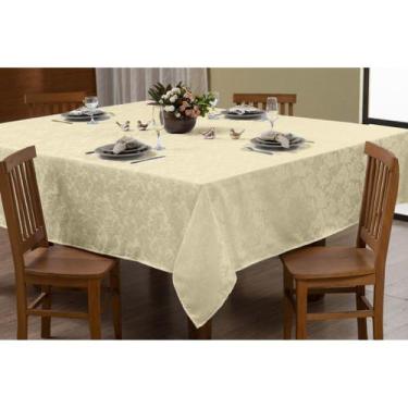 Imagem de Toalha de Mesa Jacquard Adamascado Luxo 12 lugares 3,50mx1,40m - Rafal
