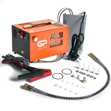 Imagem de TUXING PCP Compresor de aire, portátil 4500Psi/30Mpa, conexión rápida de 8MM compatible para pistola de aire PCP con separador de agua/aceite, adaptador de corriente integrado