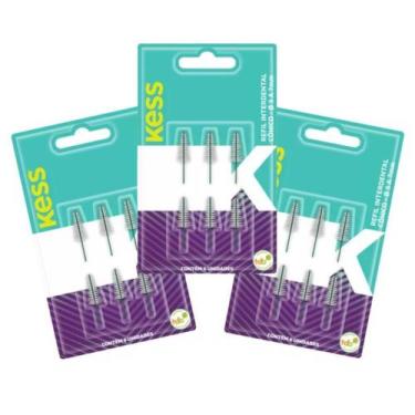 Imagem de Kit Refil Interdental Cônico Kess 3 A 7mm c/3 Cód.1993