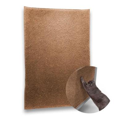 Imagem de Arranhador Protetor De Sofá Cama Box Adesivo Carpete Marrom - JJVERAS