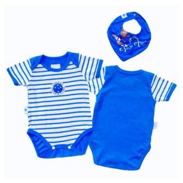 Imagem de Kit Bebê Cruzeiro Com Body e Bandana Oficial - Revedor, P