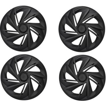 Imagem de Kit Calota Nitro Aro 14 Preta Para Hb20 - Elitte Motors