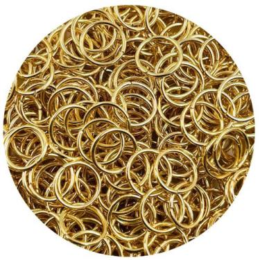 Imagem de Argola Elo Metal Dourado 10mm 1000pçs 200g Chaveiro - Macall