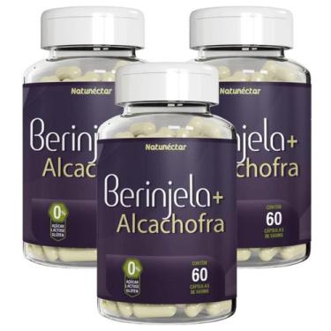 Imagem de Kit 180 Cápsulas Berinjela Com Alcachofra Natunéctar