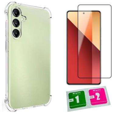 Imagem de [GL CASES] KIT Capa Capinha Case Samsung Galaxy S23 Slim Clear Anti Impacto Reforçada Silicone Transparente Flexível Anti Choque + Pelicula Samsung S23 De Vidro 3D Cobertura Total