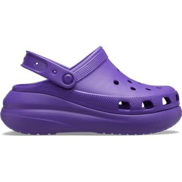 Imagem de Sandália crocs classic crush platform clog neon purple - 36