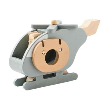 Imagem de Generic Modelo de avião de madeira, brinquedo para crianças, item decorativo, artesanato educativo