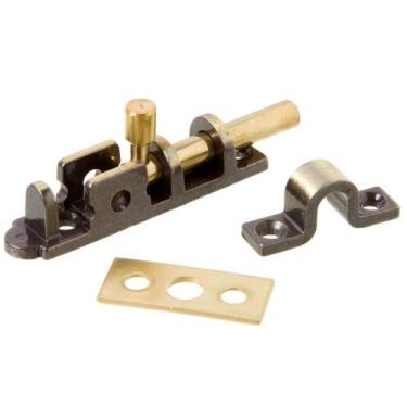 Imagem de Ferrolho Trinco Fecho Tranca Porta Janelas 12cm Várias Cores - União m