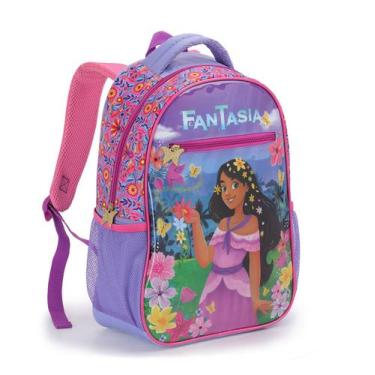 Imagem de Mochila Infantil Feminina Fantasia Escolar Passeio Seanite, Lilás