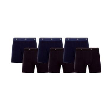 Imagem de Kit 6 Cuecas Boxer Trifil Sem Costura - Cotton, Tflst3, Multicor, EG