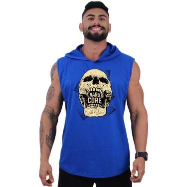 Imagem de Regata Longline com Touca Masculina MXD Conceito Caveira Hardcore, GG,