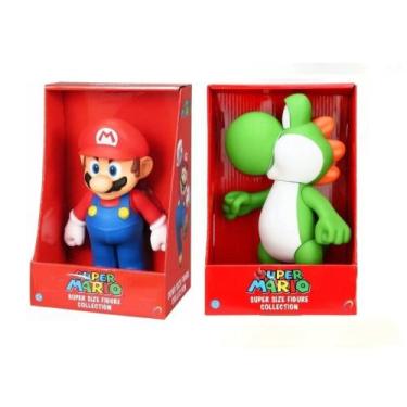 Imagem de Super Mario e Yoshi - kit 2 bonecos grandes - Super Size Figure Collec