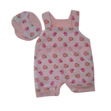 Imagem de Macacão bebê menina com chapéu - Duda Baby Shop