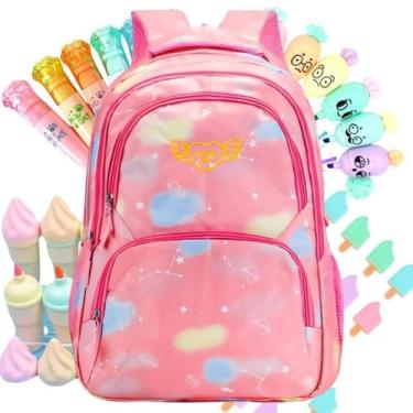 Imagem de Mochila Escolar Volta As Aulas Menina 35l C/ Estojo Fofo - SOU MASI PR