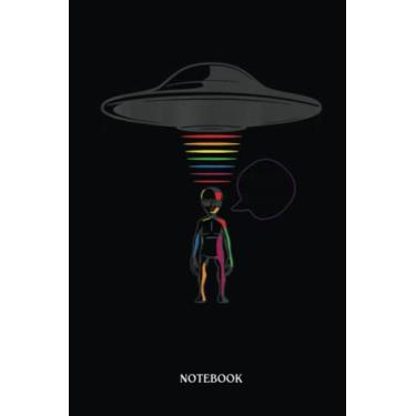 Imagem de Alien Notebook: Hello World, Funny Colorful Alien Ufo Space Lover Paranormal | Alien Journal, Lined Journal Ufo, Ufo Journal, Lined Journal Alien, Size 6 X 9", 120 Pages.