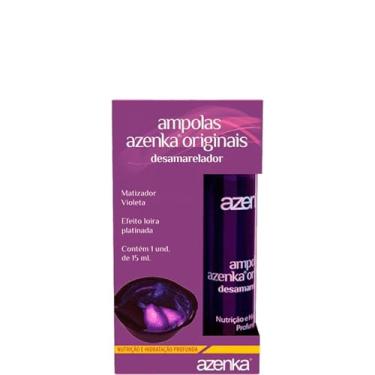 Imagem de Azenka Ampolas Originais - Ampola Desamareladora Efeito Mousse Loira Platinada 15ml