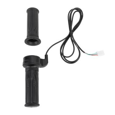 Imagem de Punho do Acelerador Elétrico 22mm/25mm - Punho de Mão do Acelerador Giratório Universal de 3 Fios 12V-72V para Bicicleta de Sujeira MiniMoto, Helicóptero Elétrico e Scooter