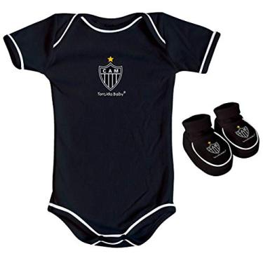 Imagem de Kit Infantil Torcida Baby Atlétco Mineiro Curto Body+ Pantufa
