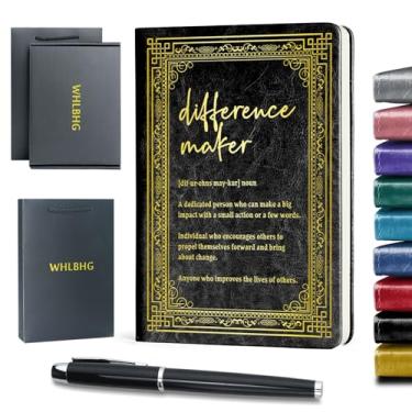 Imagem de Difference Maker Gift Difference Maker Definição Caderno de capa dura Caderno de apreciação de funcionários Presente de colega de trabalho Novo Presente de trabalho (fabricante de diferenças - Preto)