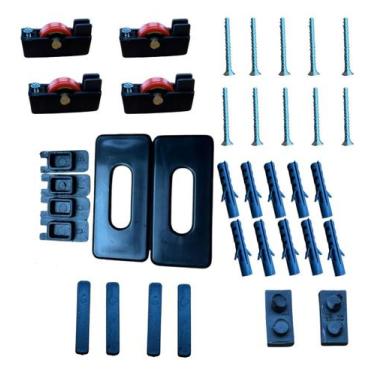 Imagem de Kit Acessórios Pia Ou Vitrine Vidro 8mm - la plata, Preto