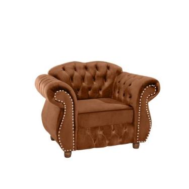 Imagem de Quatro Poltronas Chesterfield Merlo - Veludo Terra Cota / Decoração, r