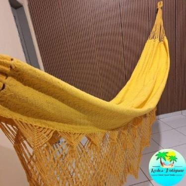 Imagem de Rede de descanso dormir casal luxo Reforçada suportar 300kg algodão gi