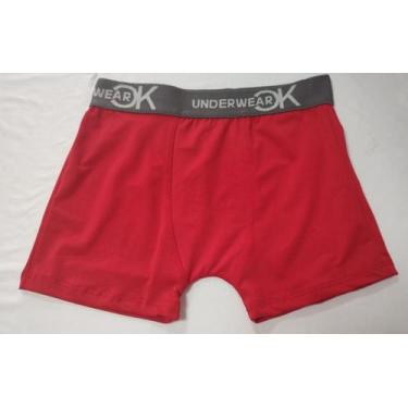Imagem de Cuecas Boxer juvenil vermelha - Underwear 