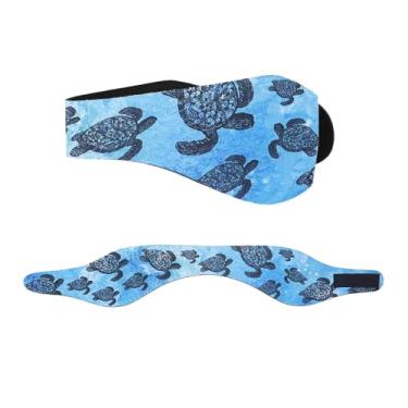 Imagem de WIRESTER Faixa de ouvido ajustável para natação, faixa de cabelo de proteção de orelha de nadador, protetor de orelha de neoprene mantém a água fora para homens, mulheres e crianças (médio) -