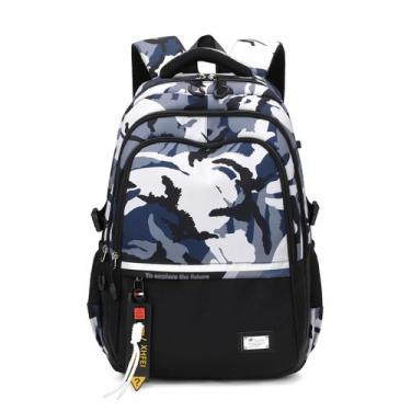 Imagem de Mochila Infantil MITOWERMI - Camuflada para Crianças de 6 a 12 Anos