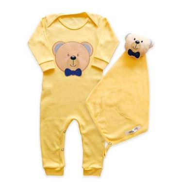 Imagem de Macacão com Naninha Menino - Generic, Amarelo, PP