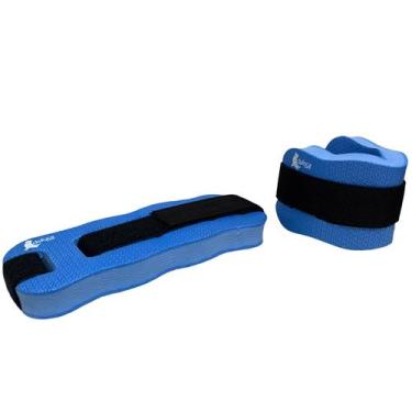 Imagem de Par Caneleiras Em Eva Hidroterapia 1 à 2kg DF1093 P Azul Dafoca Sports