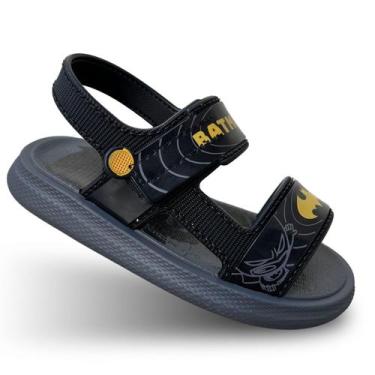 Imagem de Sandália Infantil Masculina Liga da Justiça Squad 23203 Batman Grenden
