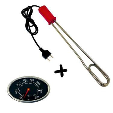 Imagem de Acendedor Elétrico Para Carvão E Lenha 650w X 127v - Chancho + Medidor