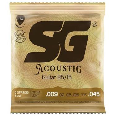 Imagem de Encordoamento de Violão SG IZ6689 Aço 009 Bronze - Izzo