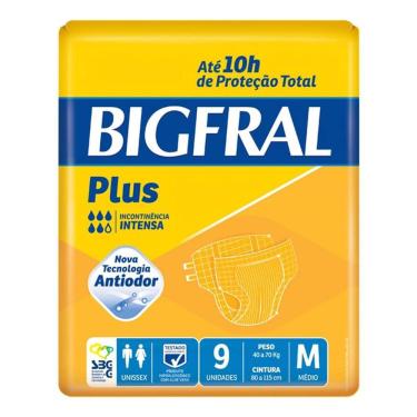 Imagem de Fraldas Bigfral Plus Incontinência Intensa M - 9 und