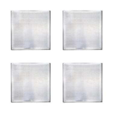 Imagem de Kit - 4 Assadeiras Forma Bandeja Estampada Alumínio 35cm X 35cm Prp-004 Fc4emv - Imeca