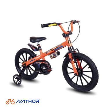Imagem de Bicicleta Infantil Nathor Extreme Aro 16 Masculina Laranja