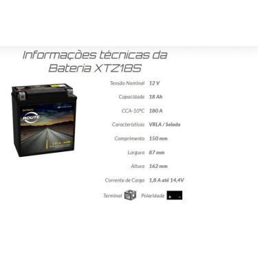 Imagem de Bateria Moto (Compatível YTX20CH-BS yuasa 18 Ah) - Suzuki Intruder 1500