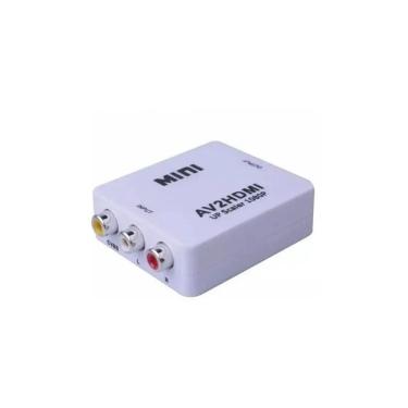 Imagem de Conversor Adaptador Av2Hdmi Rca Av Para Hdmi.