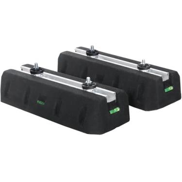 Imagem de Yarssihha Mini base de borracha dividida para bomba de calor de ar condicionado sem dutos 9000-36000 BTU, mini bloco de montagem antivibração resistente, kit de base de montagem no chão