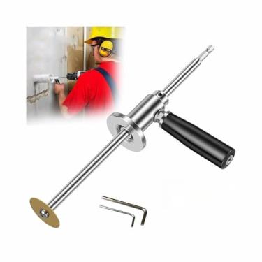 Imagem de Cortador de tubo interno para tubo de PVC - Cortador de tubo com roda de corte de grão de diamante e alça, profundidade de corte ajustável de 18 cm para tubos de 3,5 a 20 cm, compatível com chave de