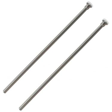 Imagem de Westbrass D123-2-07 Linha de suprimento de elevação de vaso sanitário de cabeça plana de latão 3/20.3 cm x 30.5 cm, níquel acetinado (pacote com 2)